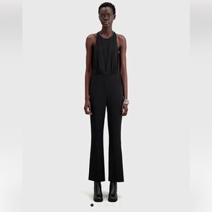 $395 The Kooples back cut out Jumpsuits with metal chain accent NWT SMALL